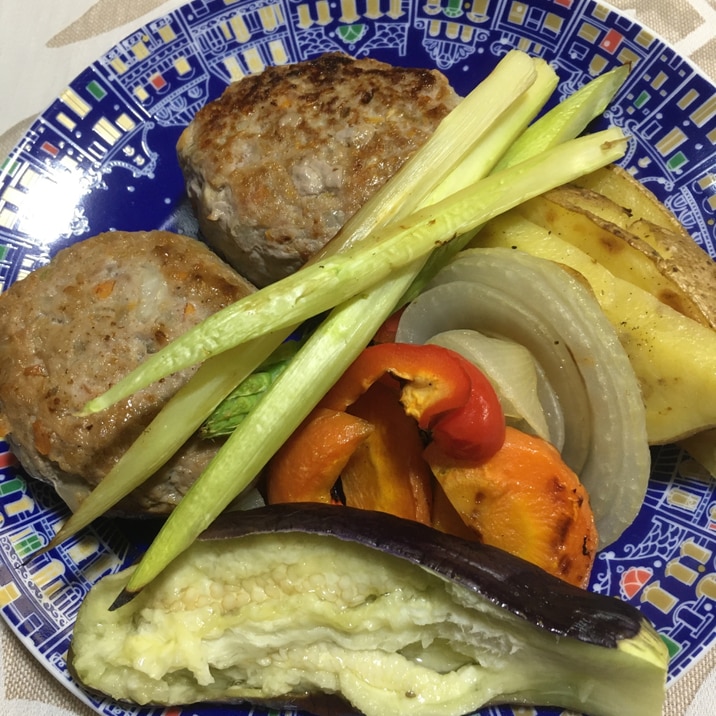 魚焼きグリルで焼き野菜